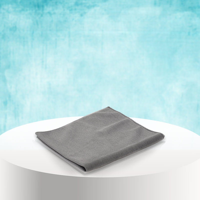 PoshLyf Microfiber Glass Cloth 35cm x 35cm Grey 250 GSM  (1 unit)